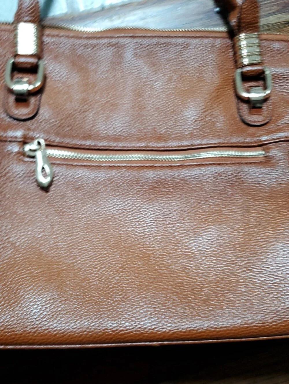 Leather Satchel Handbag in Brown - Classic Women's Bag